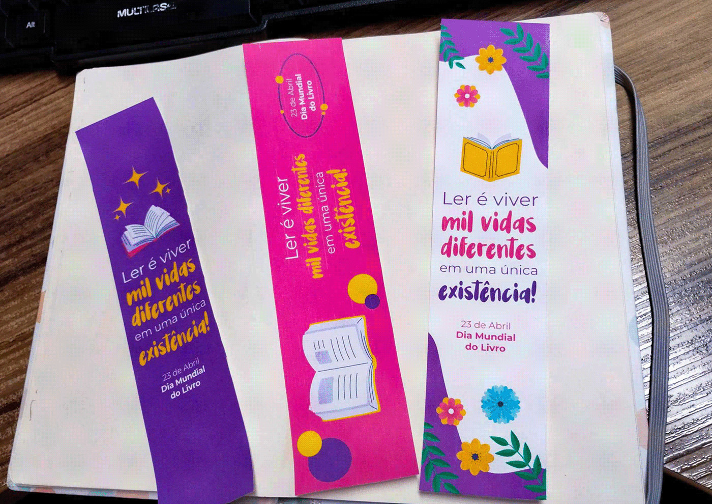bookmark design adobe illustrator Graphic Designer visual identity marketing   design Ilustração arte digital impressão bookmarks