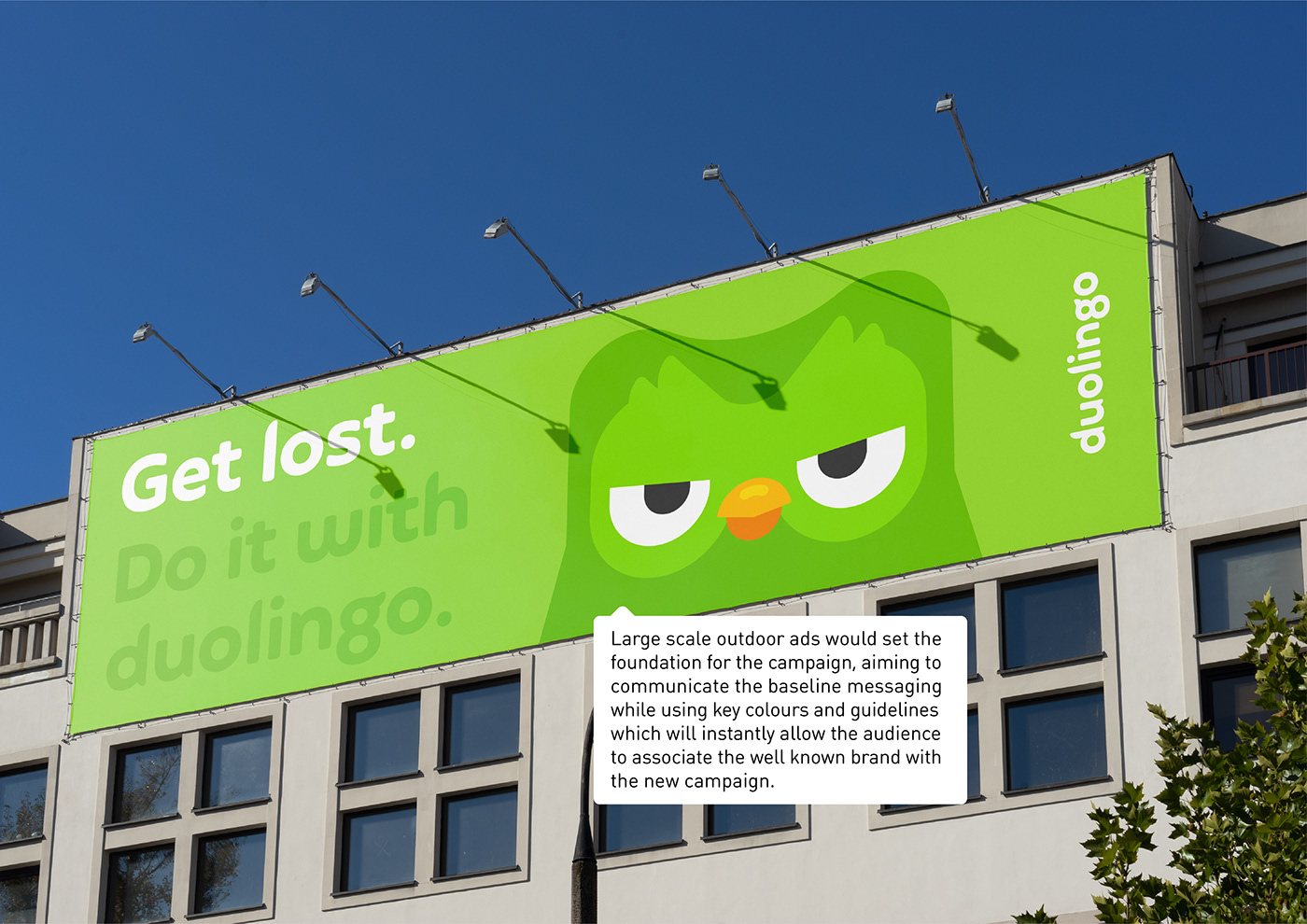 Advertising  campaign D&AD Duolingo graphic design  ILLUSTRATION  language learning new blood print