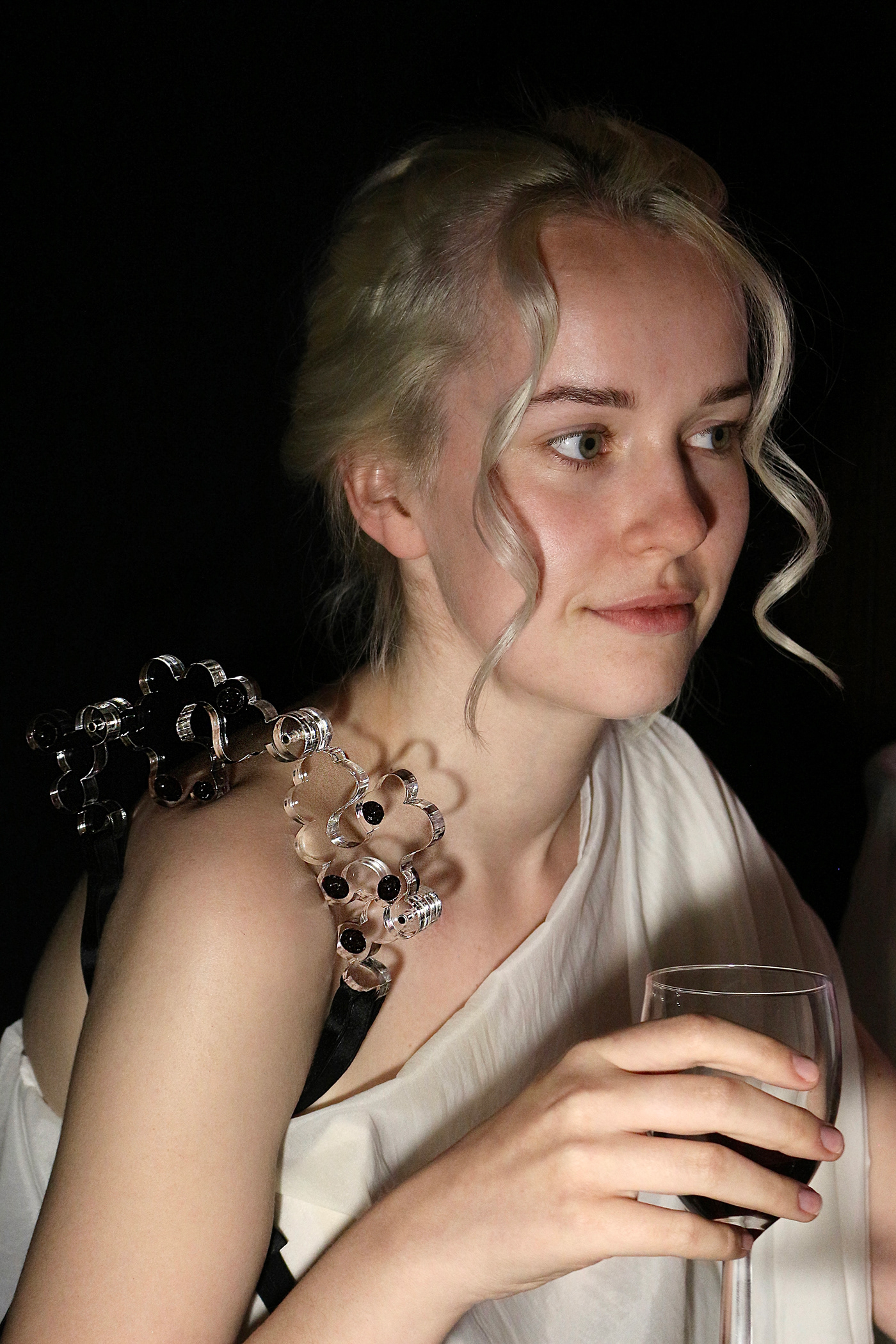 bacchus baroque Fashion  grapes jewelry Photography  PLEXIGLAS portrait wine