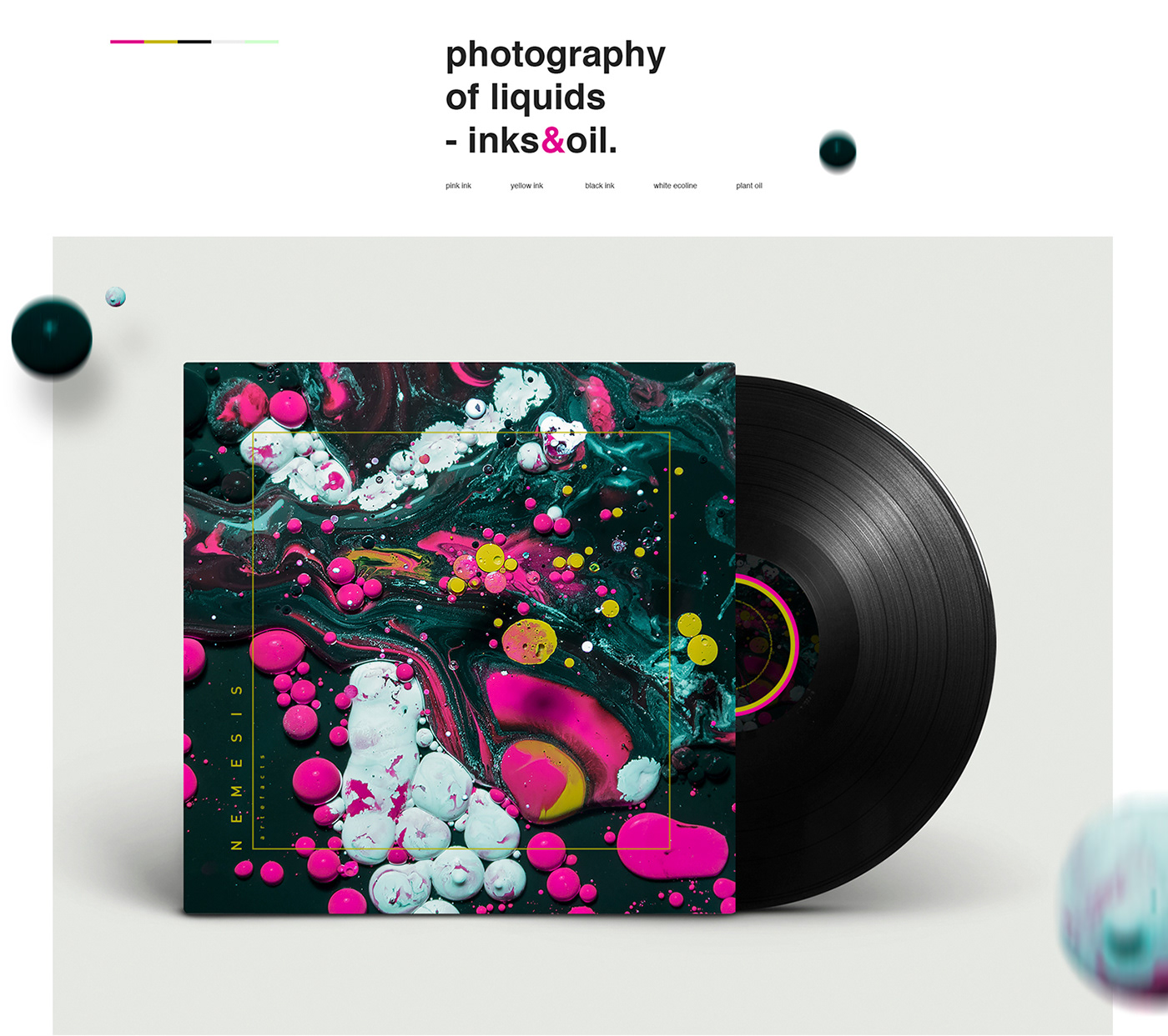 vinyl cover ink Photography  colorful structures