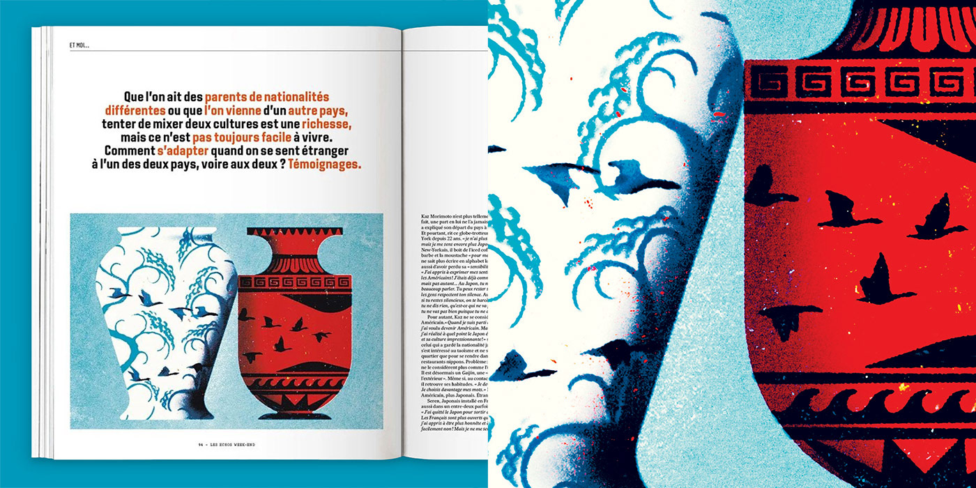 magazine Magazine Cover conceptual conceptual illustration editorial Editorial Illustration migration culture
