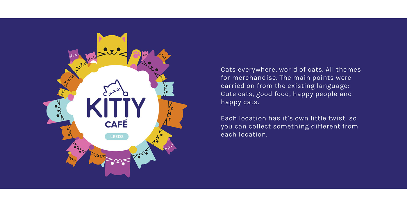 branding  merchandise products kitty cafe cats