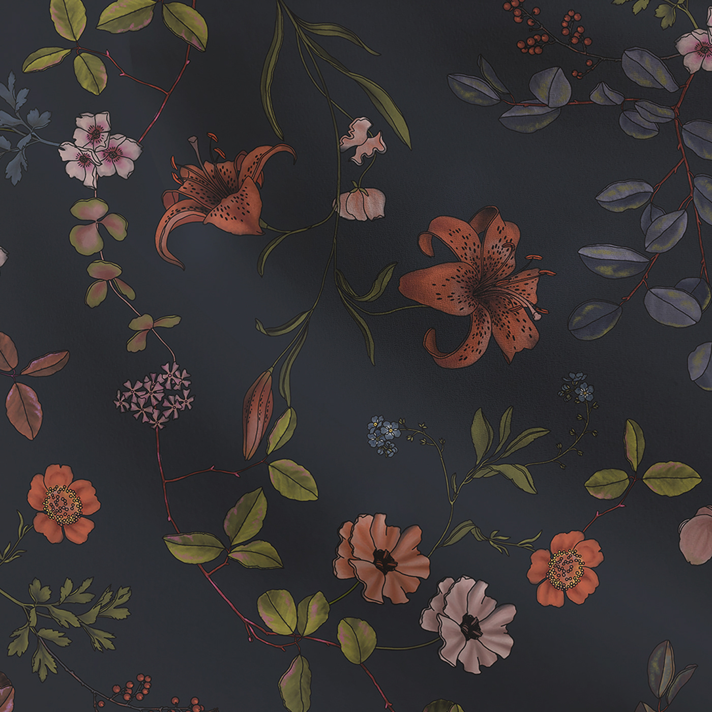 floral textile pattern design