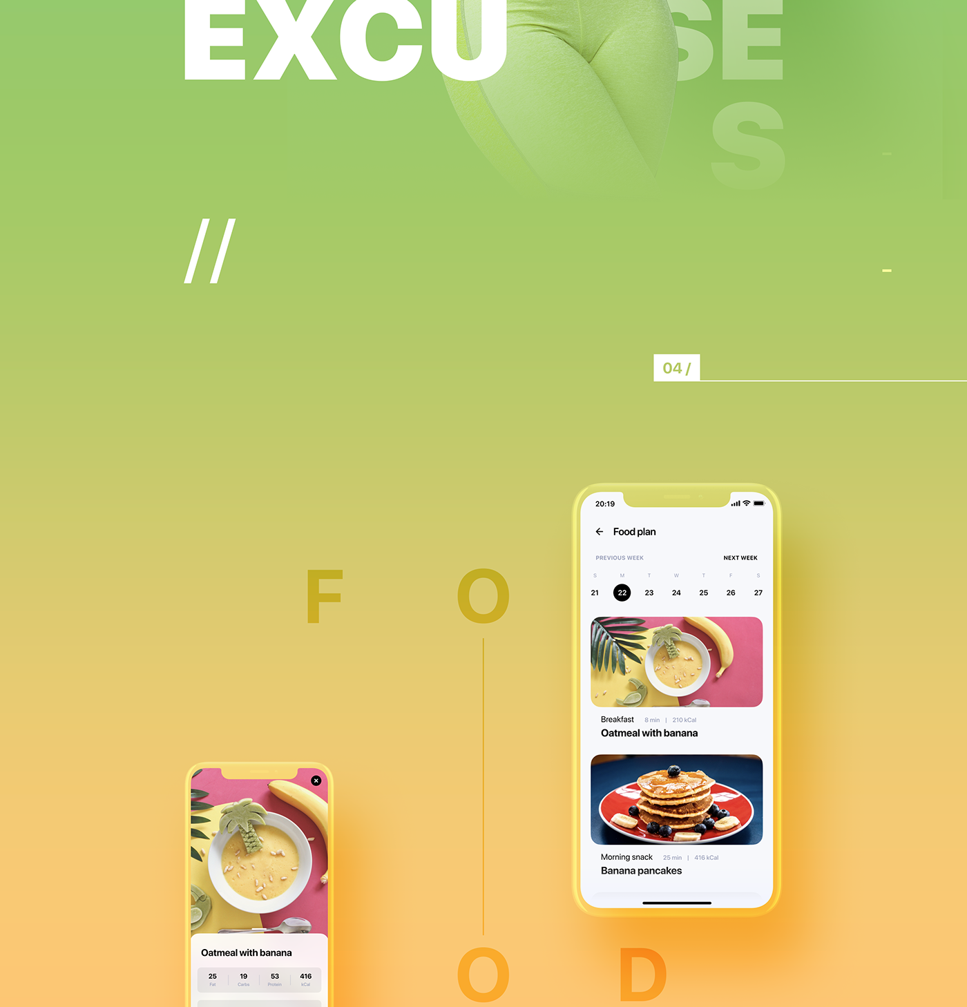 Mobile app UI ux dashboard fitness sport healthy diet Layout iphone