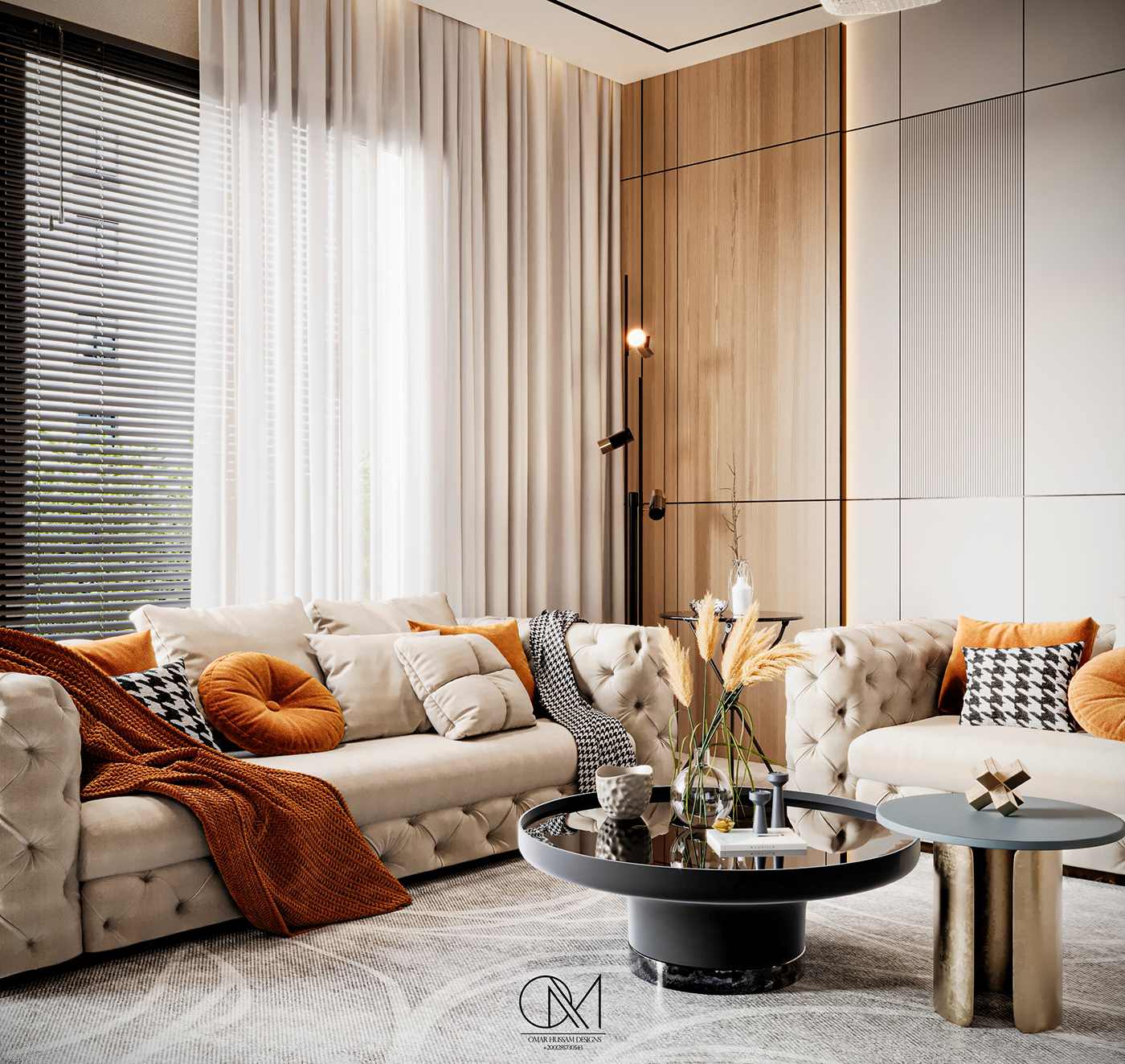 3D 3ds max architecture corona feather interior design  modern realistic Render visualization