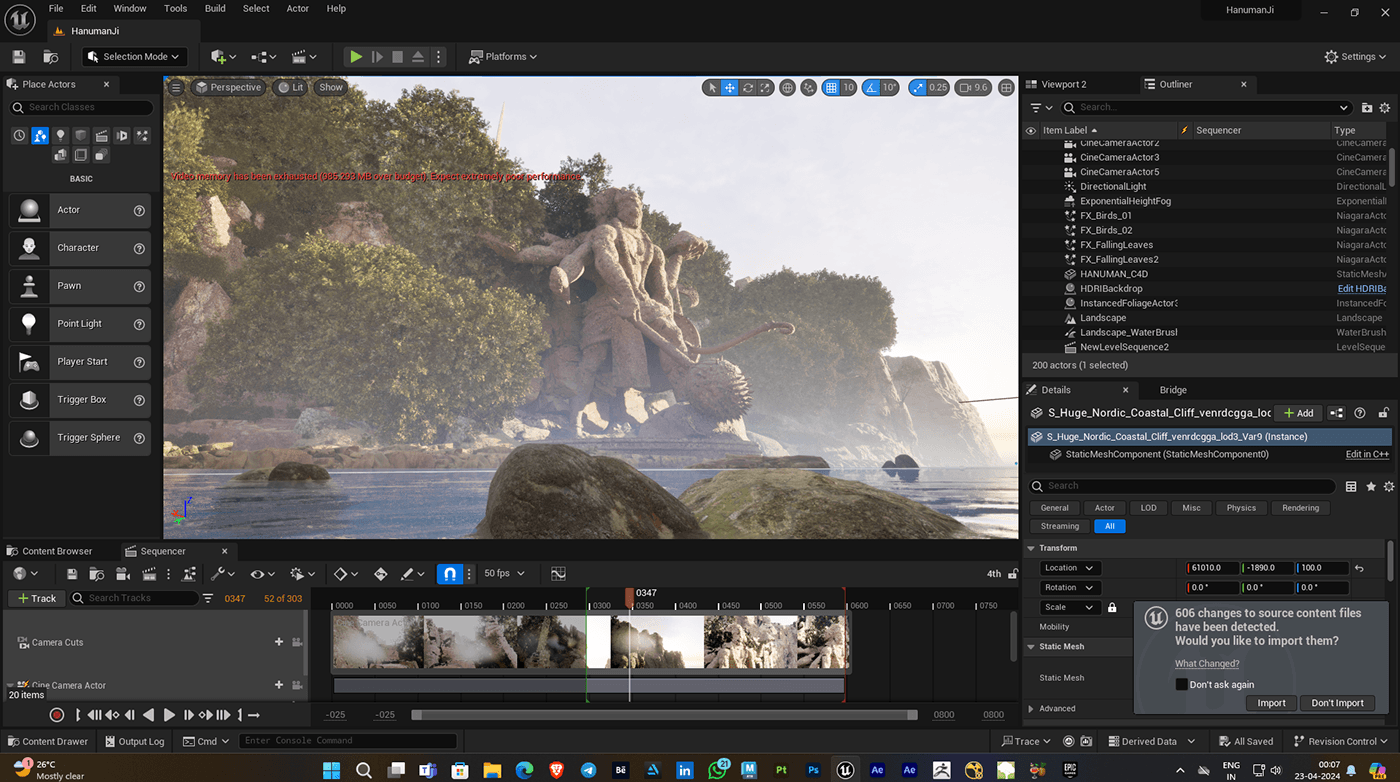 movie Render design Unreal Engine 5 UE5 CGI environment Nature Landscape foilage