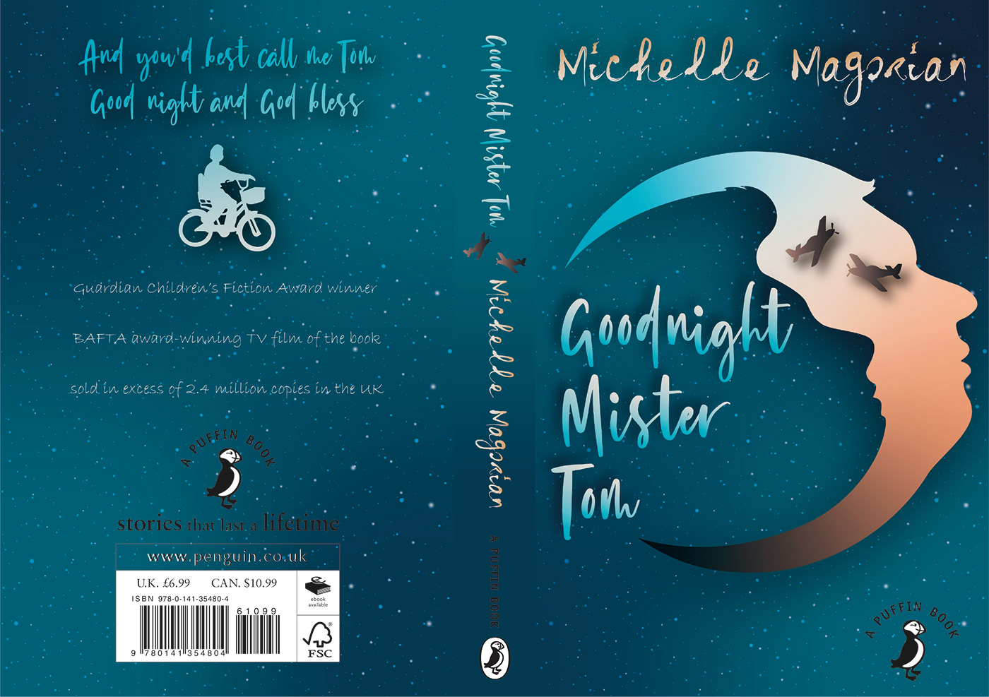 book book design child editorial design  Goodnight Mister Tom London loyalty card stamp Website ww2