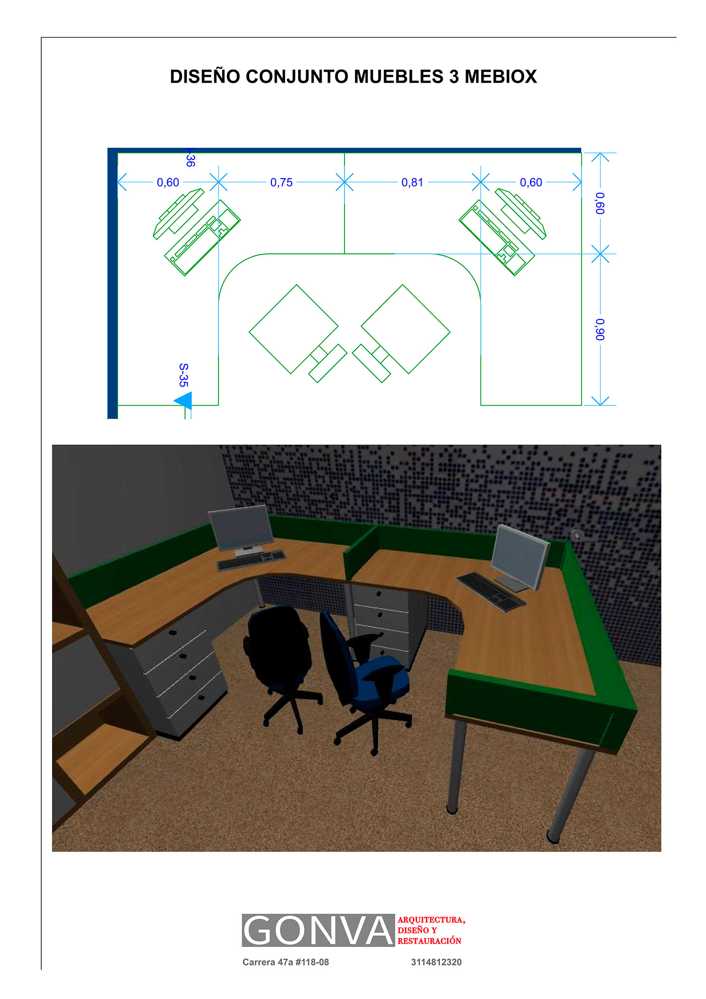 arquitectura diseño MeBiox mobiliario oficina