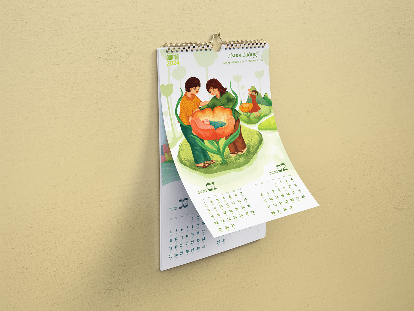 calendar calendar design calendar 2024 design illustration art