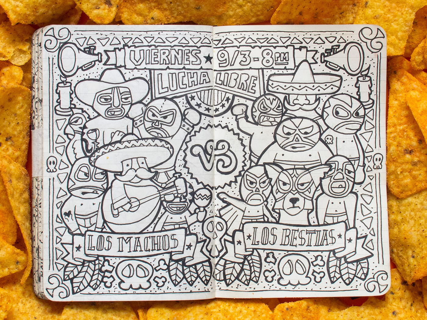 doodle doodling Ilustração desenho art sketchbook notebook personal project