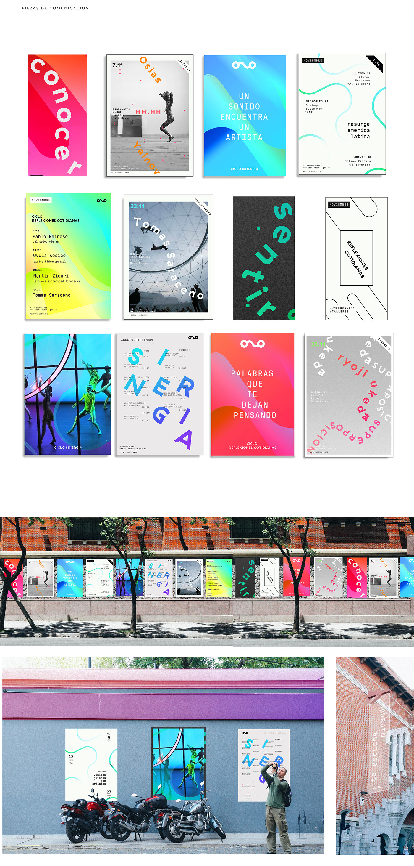 identity Gabriele identidad centro cultural Usina del Arte fadu uba editorial Web interactive brand color gradient