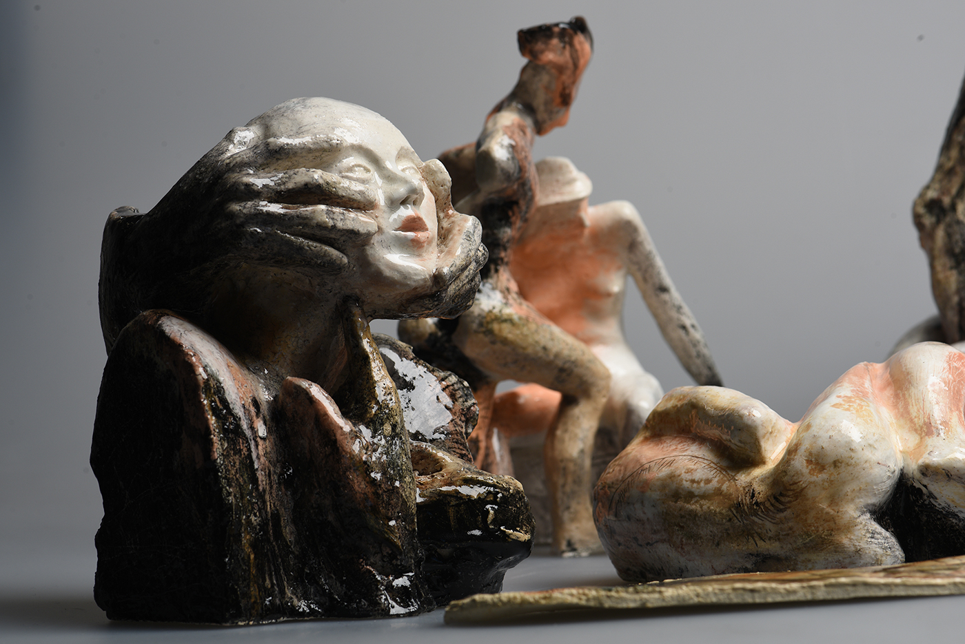 clay ceramics  ceramic sculpture sex couple art