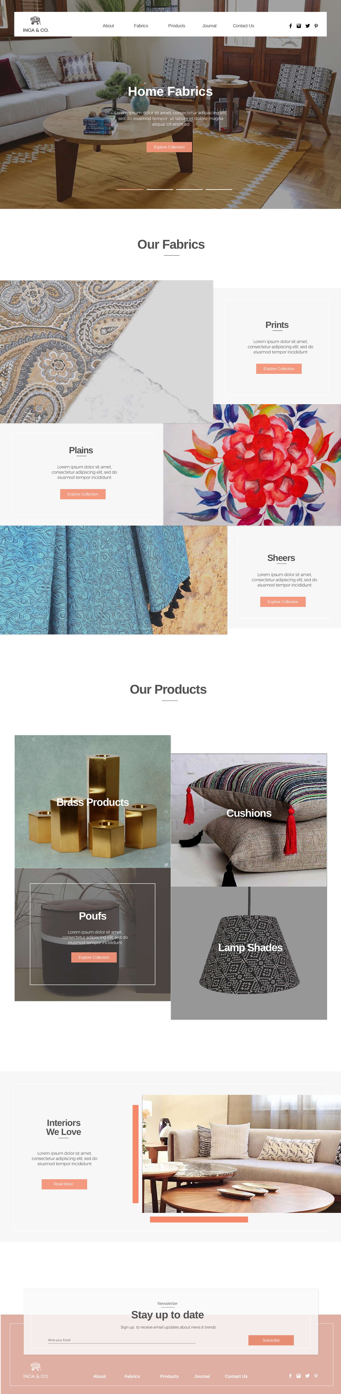 e-commerce shop furniture fabrics prints products
