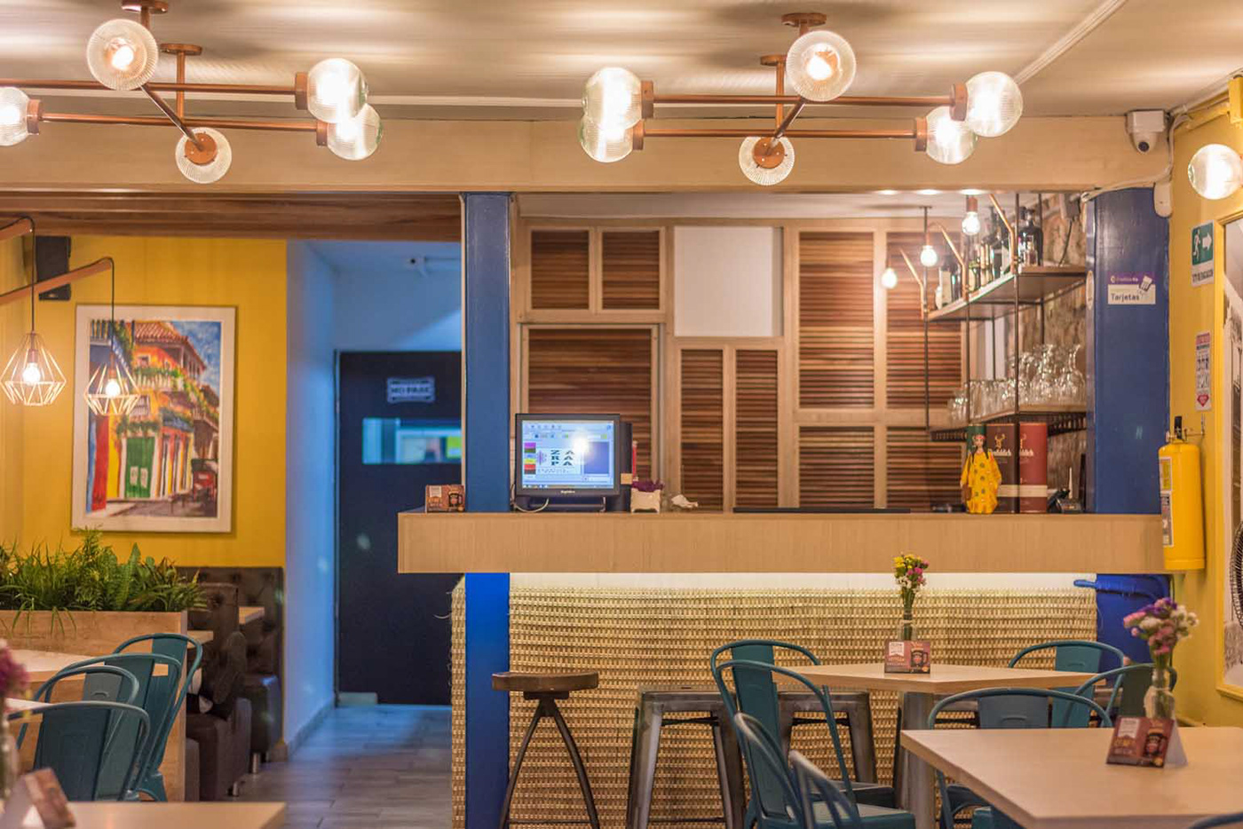 restaurant Caribbean autoctonous Tropical Blaster interior design  restaurant design food design