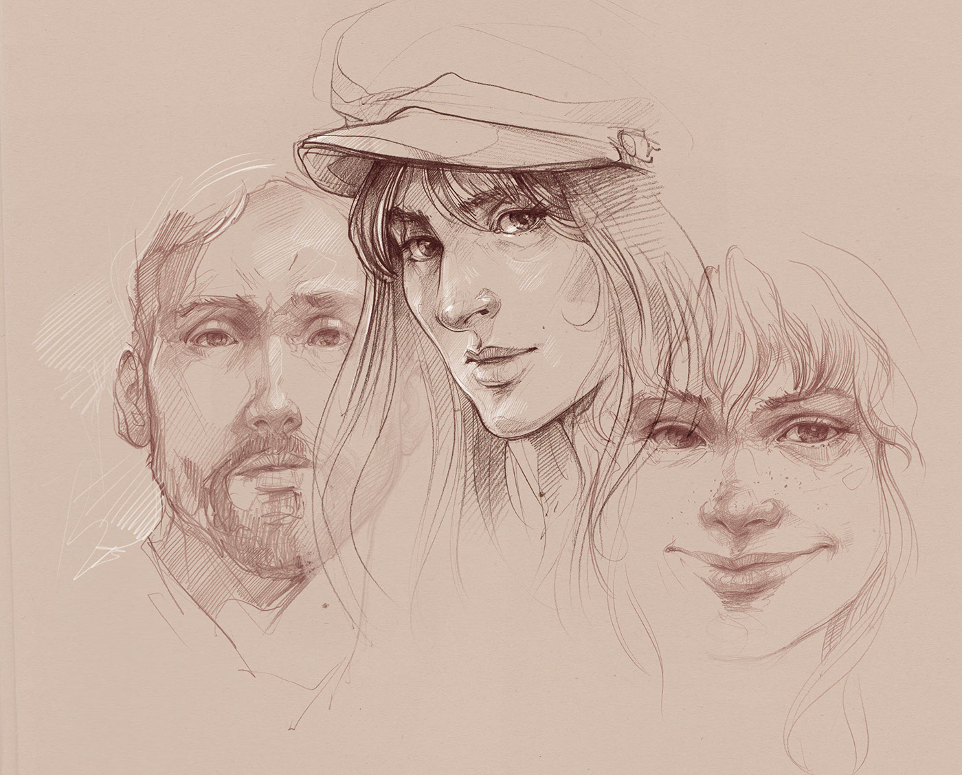 sketch portrait portrait art faces Expression Pencil drawing hand drawing sketchbook Digital Sketch realisticdrawing
