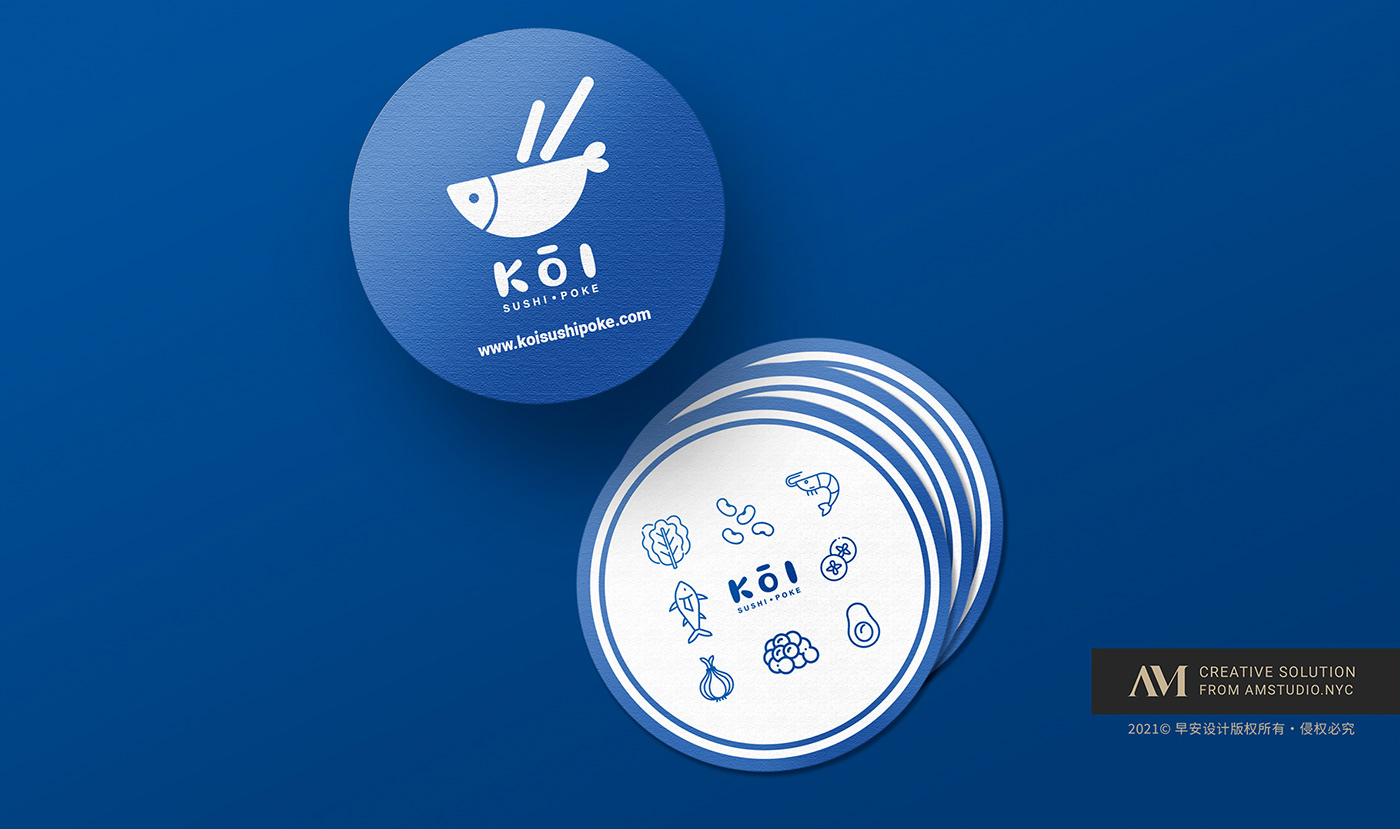 brand identity design logo poke bowls Sushi