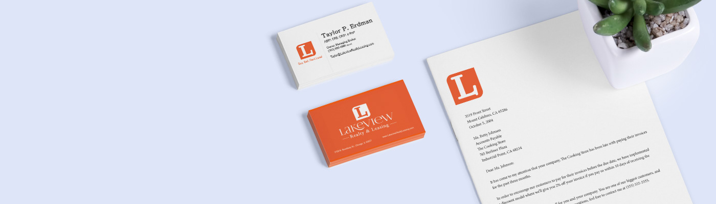 orange brand Brand Design logo Desgin leasing realty Lakeview branding  typography  