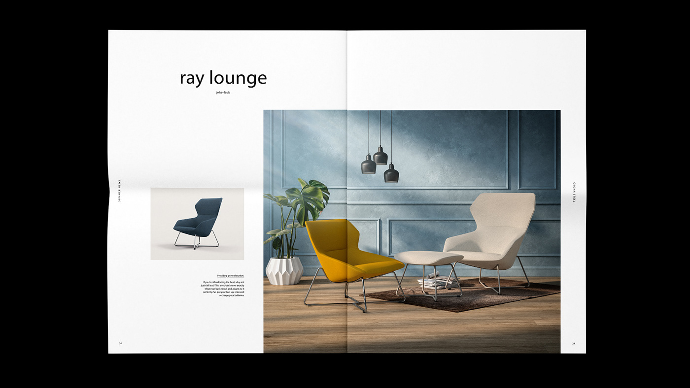 editorial design  newspaper graphic design  furniture design  Brunner Tim Kaun Layout typography   summer color
