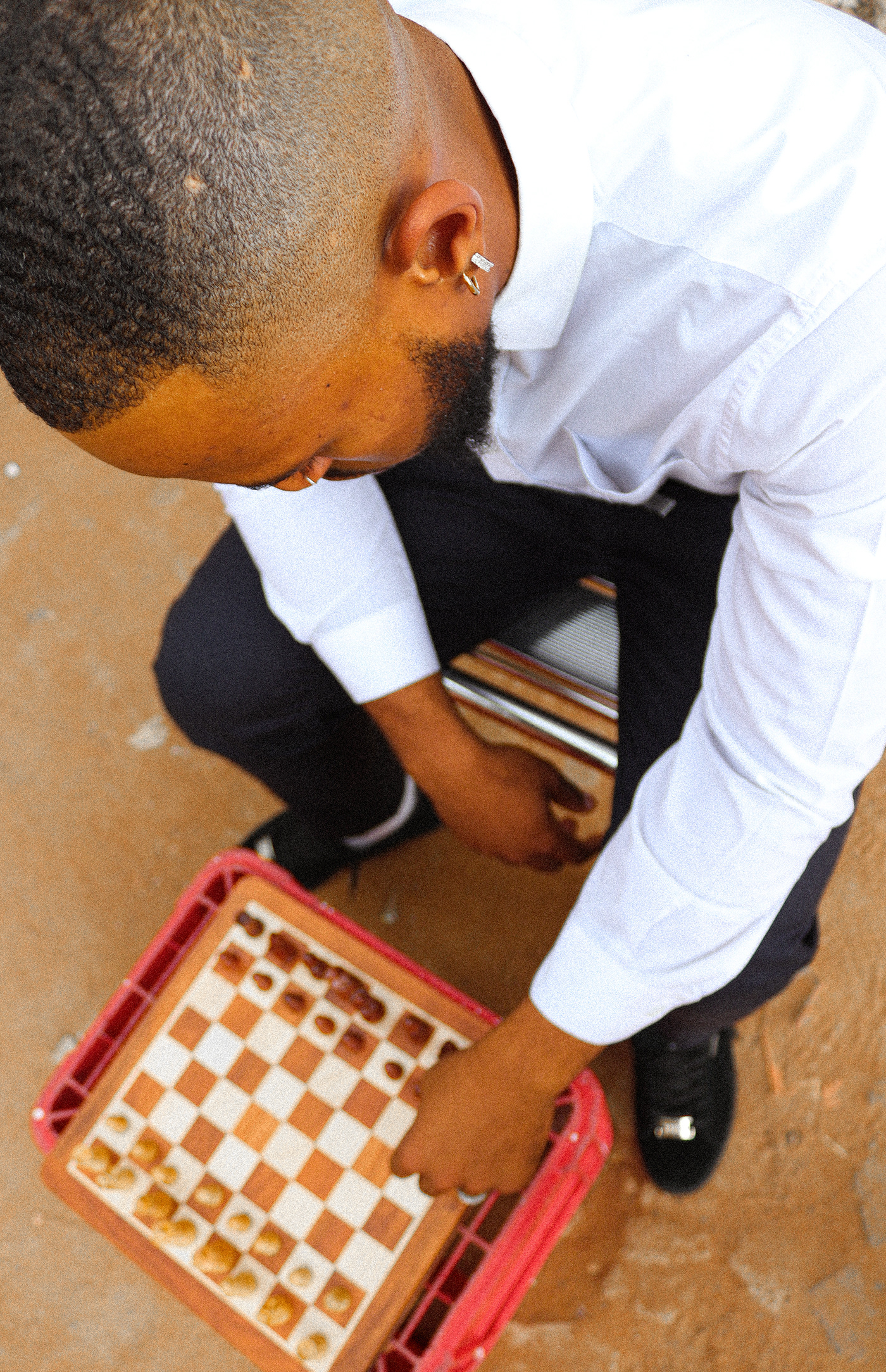 SOWETO chess gangster ghetto vintage grainy texture smartcasual