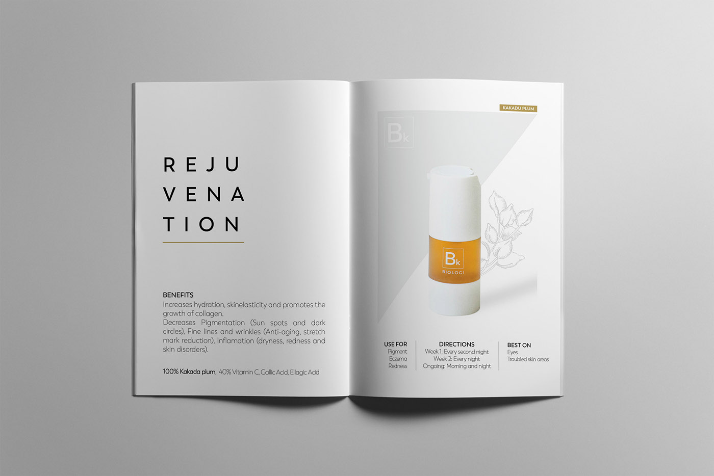 Australia byron bay graphic design  brochure minimalistic White