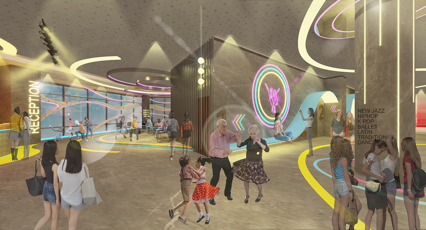 amphitheatre cafe dancestudio Exhibition  interiordesign iskandar malaysia medini moderndance TARDITIONALDANCE