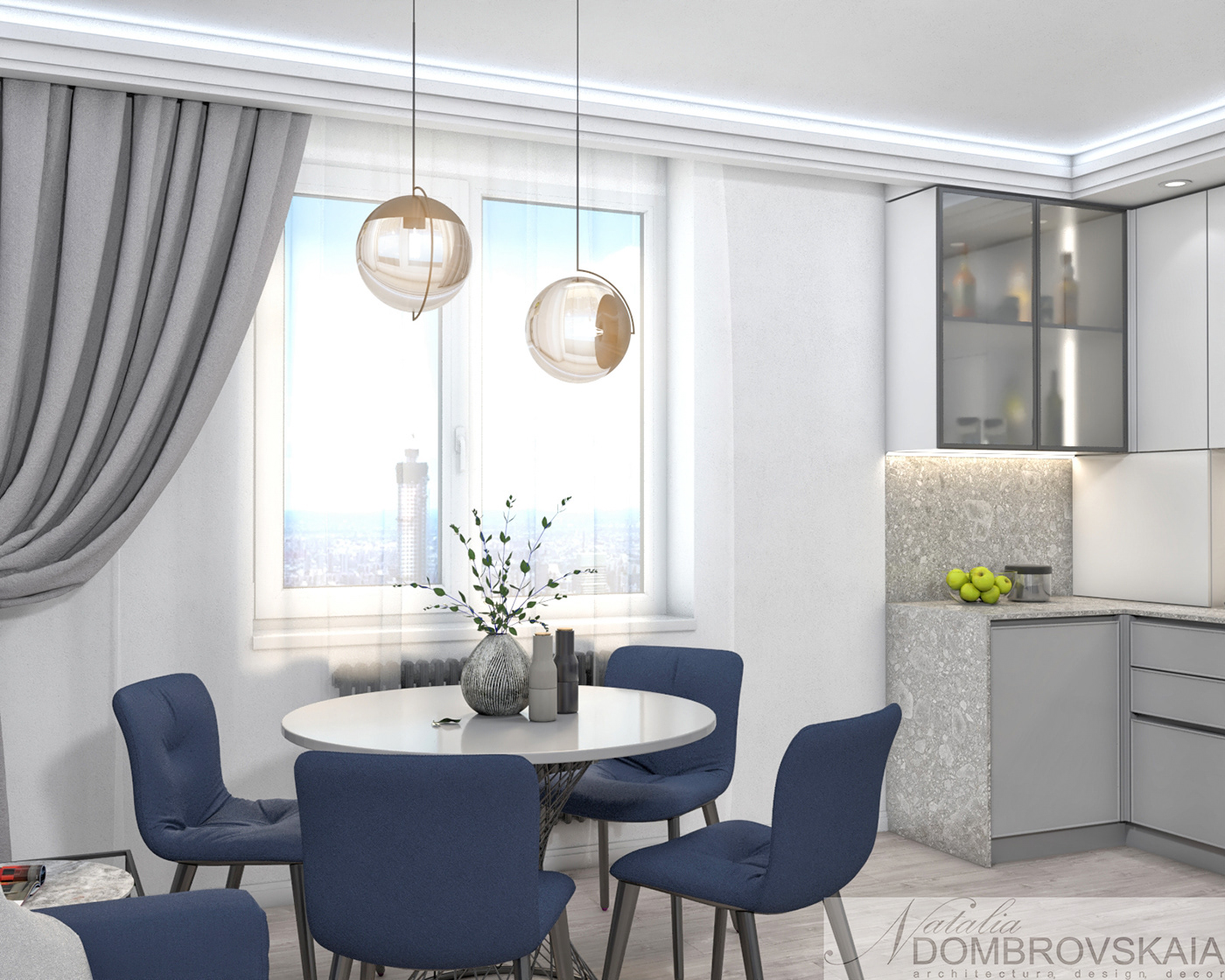 interior design  visualization 3D modern kitchen furniture design  bedroom design