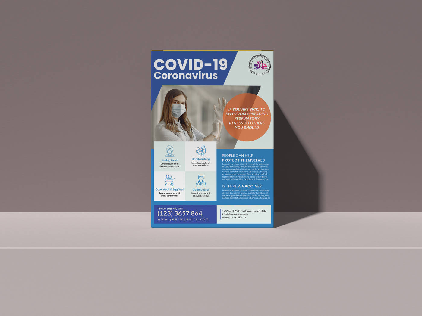 covid19 flyer design doctor flyer Flyer Design medical flyer Medical Poster poster Poster Design