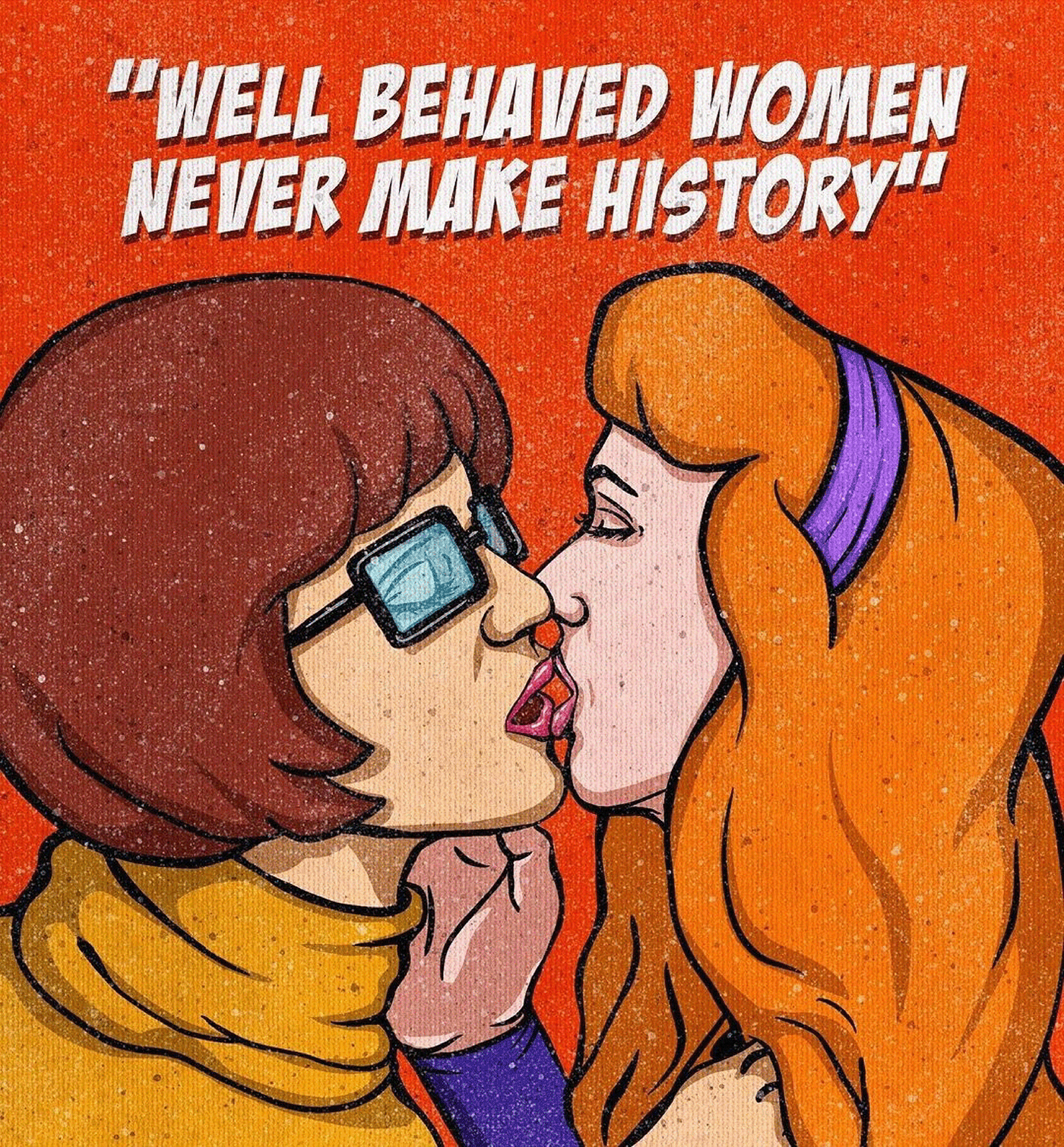 bold ComicArt fanart illustartion illustrationart illustrationproject scoobydoo womenemporment velma Daphne