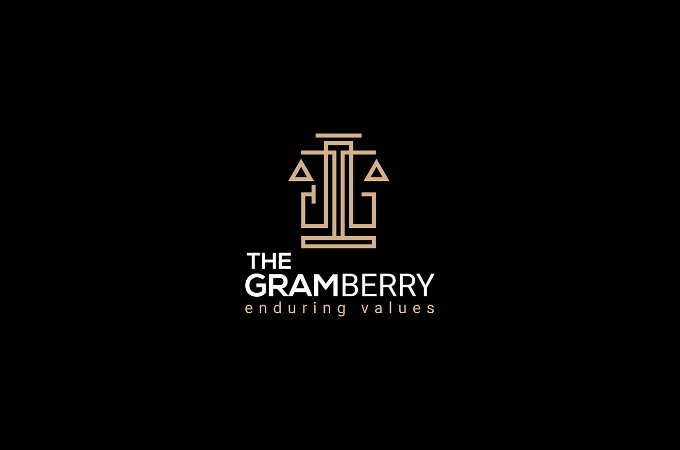 branding  firm gramberry identity Justice law lawyer logo pillar rebranding