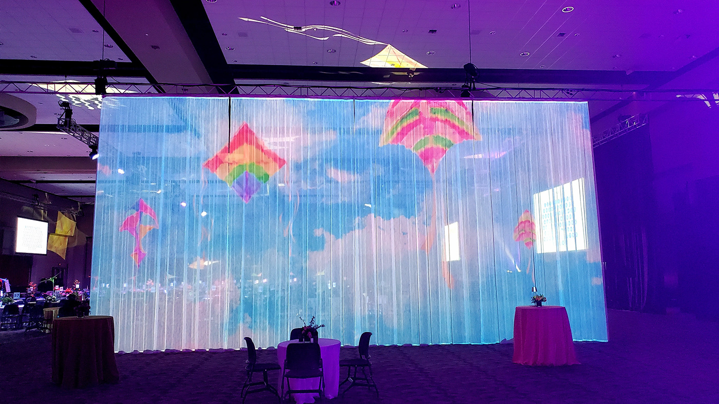 Live Event Kite motion design animation  after effects projection watercolor graphics