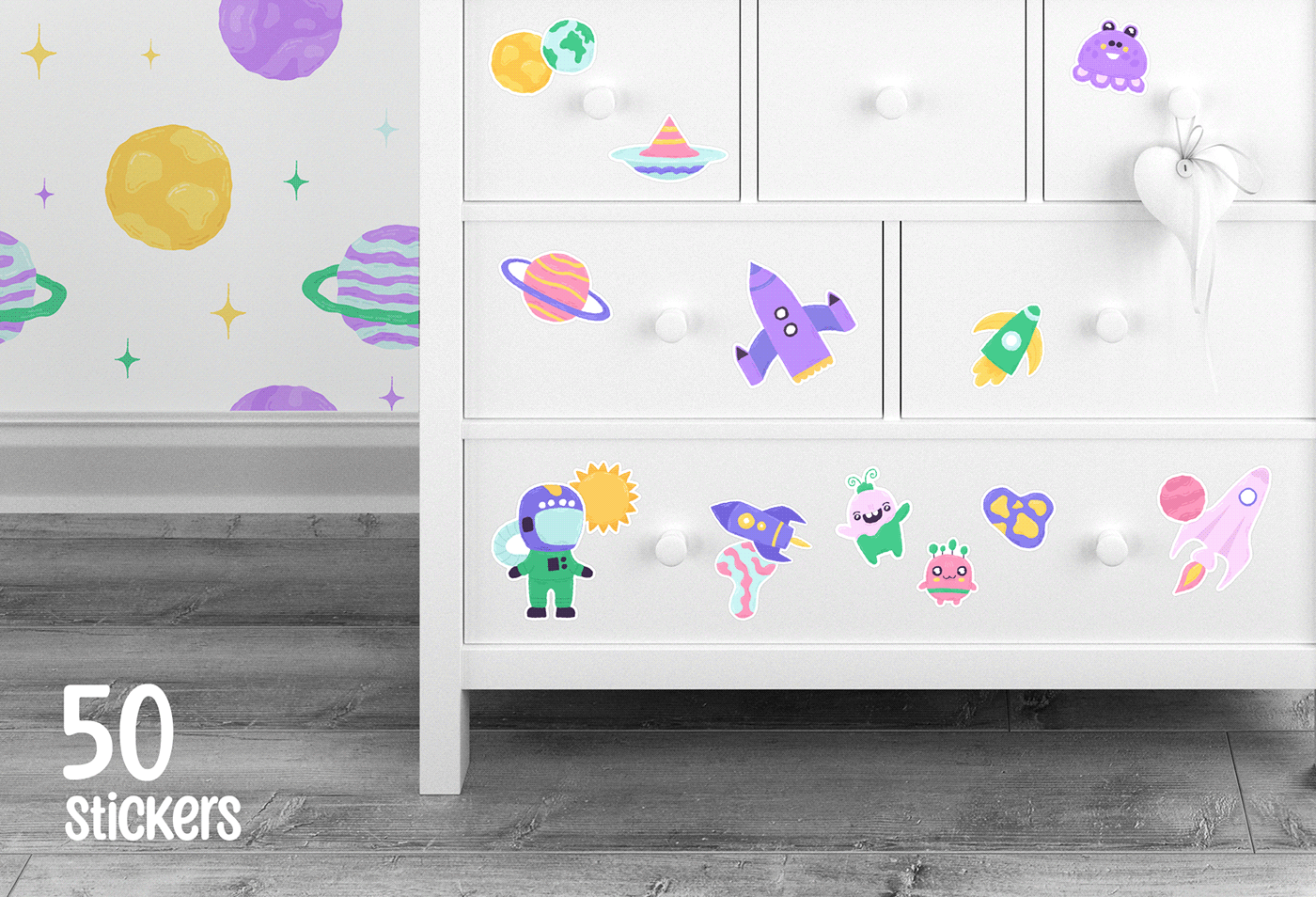 Magic   Space  nursery baby clipart clipart Vector Illustration Patterns posters ILLUSTRATION  nursery clipart