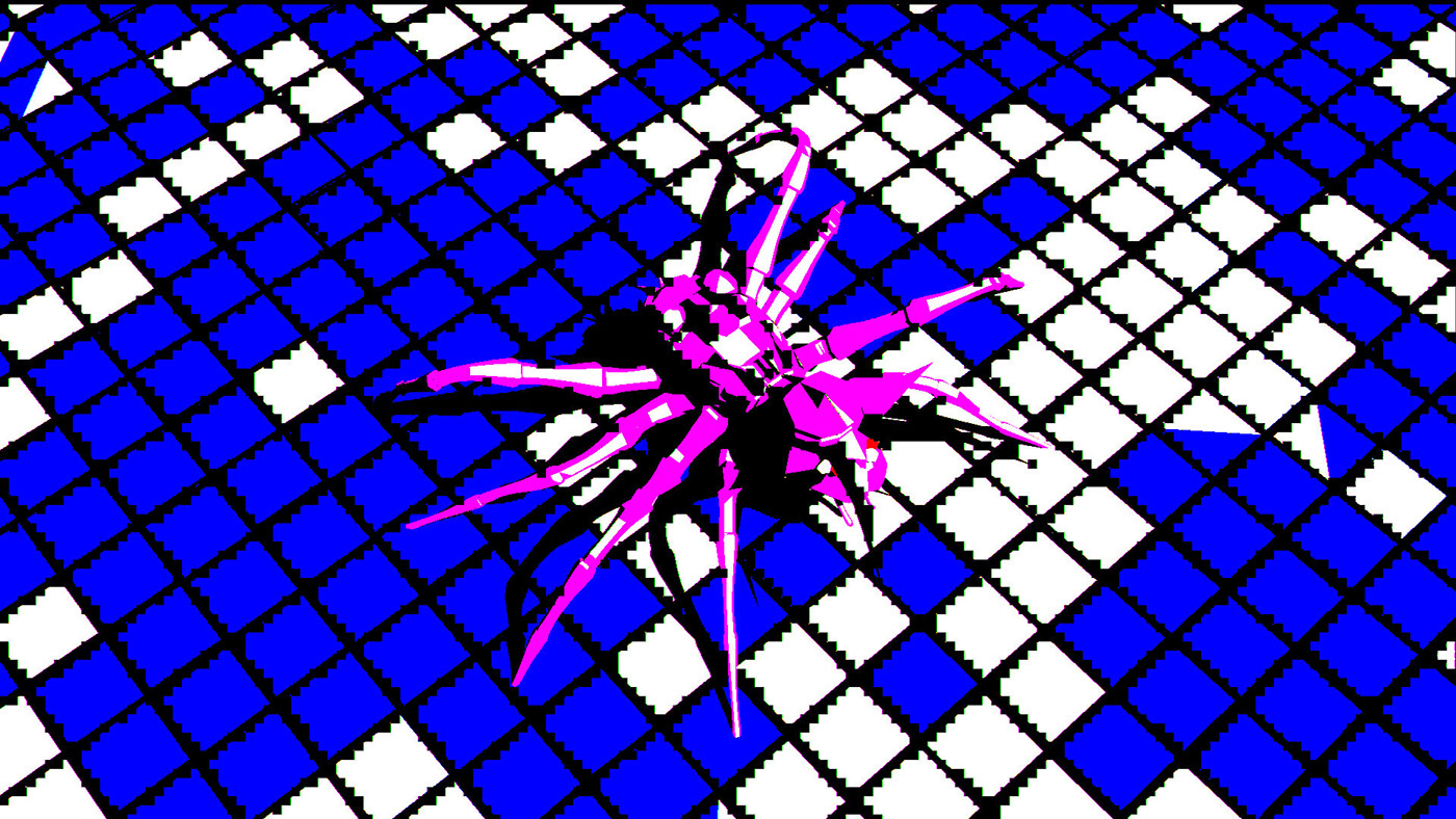 Mtv Ident digital future spider blender3d noise webpunk RGB pixels