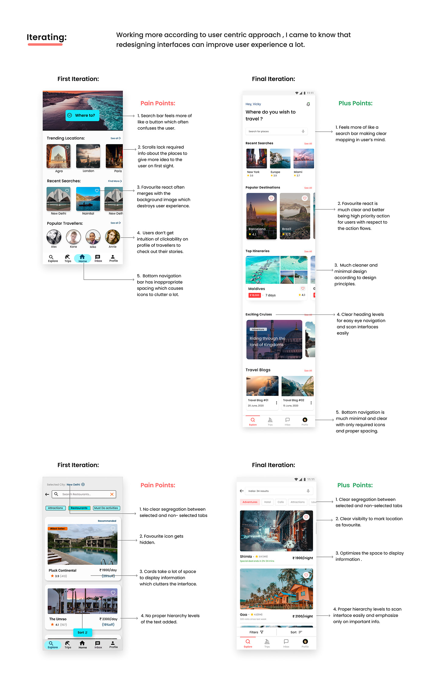 app design concept Mobile app Travel App Travella UI UI/UX User research ux visual design