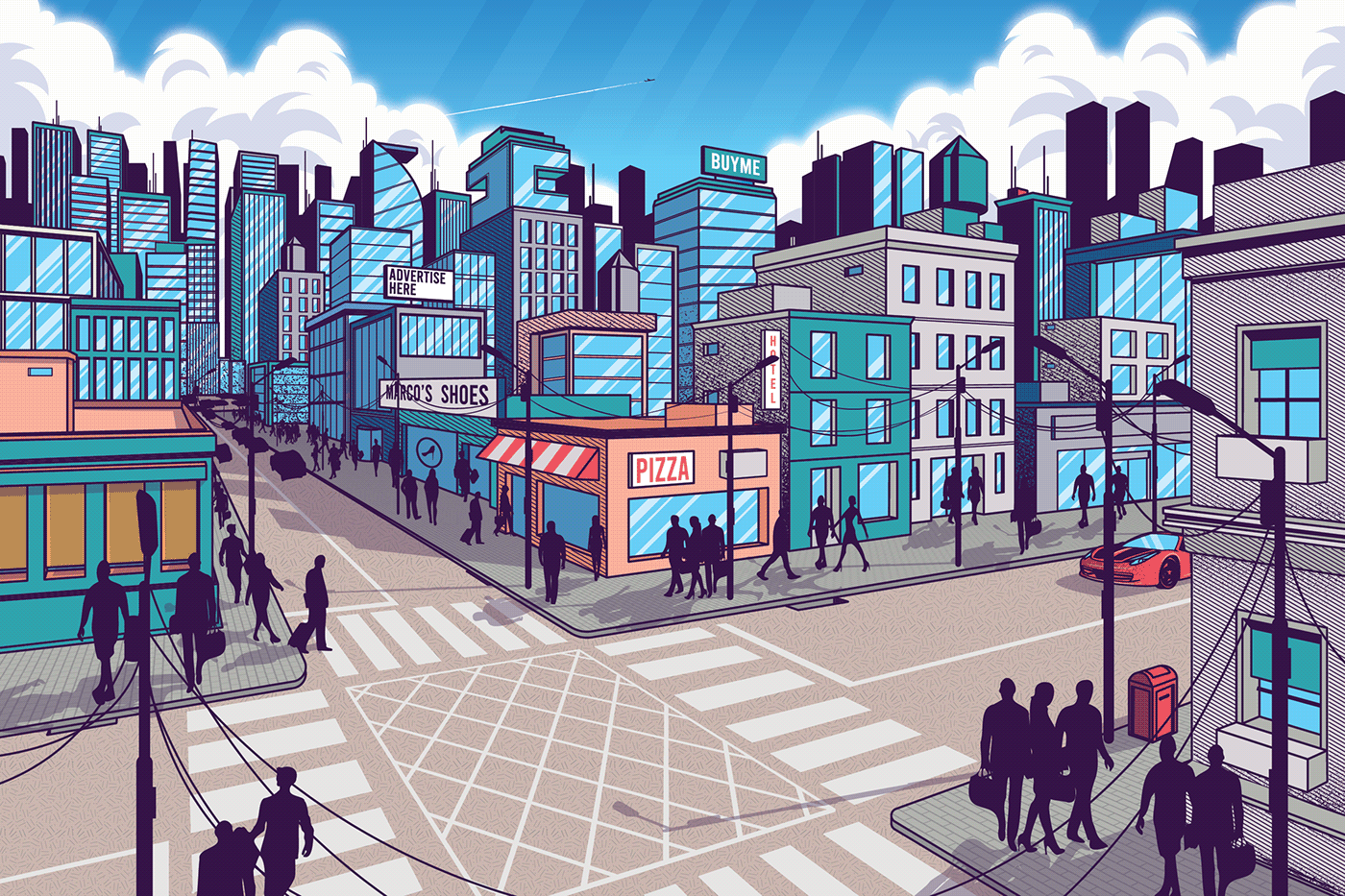 City Cover Illustration on Behance
