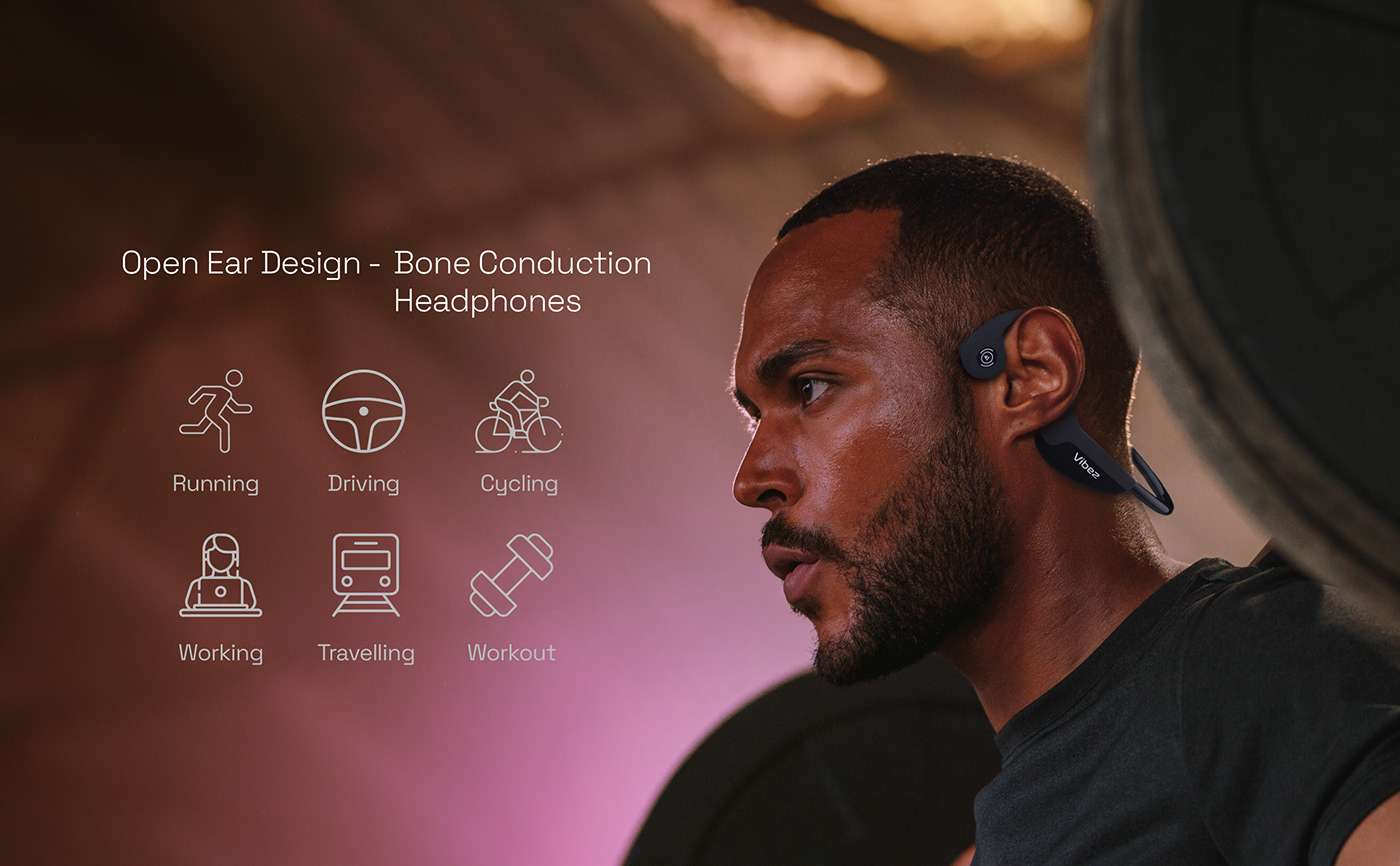 A+ Content Bone conduction hearing graphic design  headphones