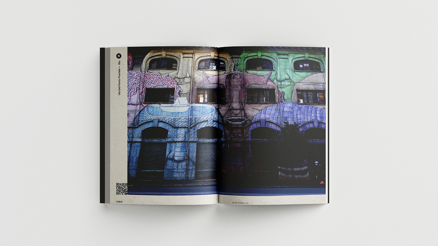 Street Art  street artist art Graphic Designer editorial design  InDesign Photography  Рома  Guide design