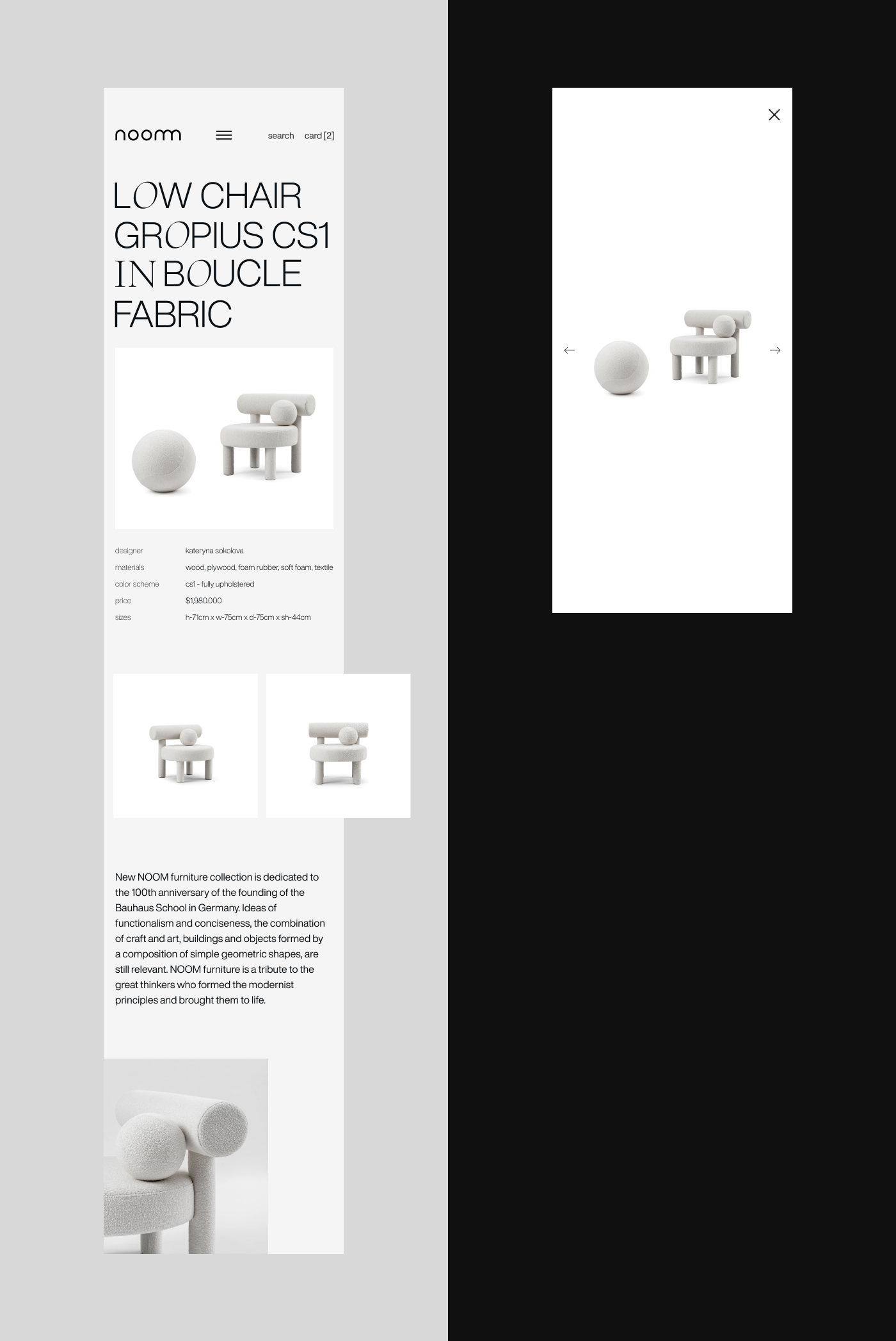 branding  chair design Ecommerce furniture identity modern product shop Website