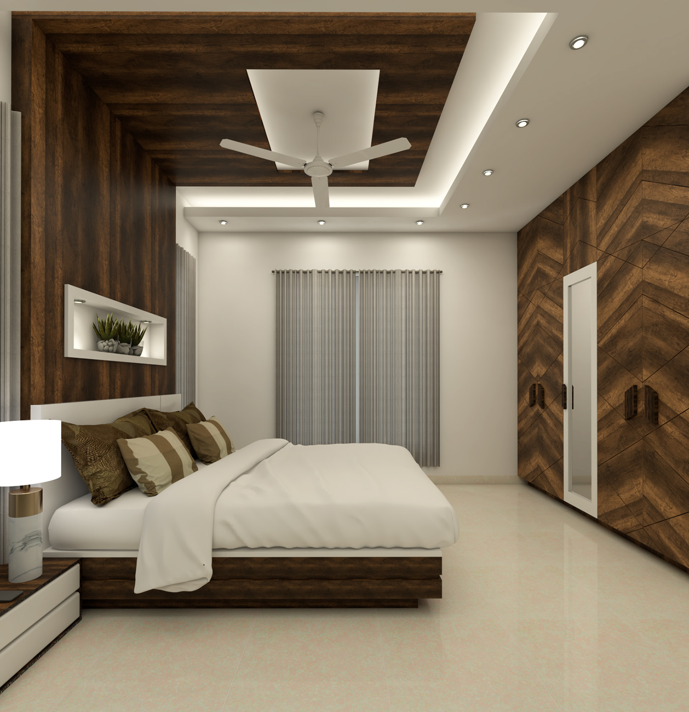 3D model architecture colour palette interior decor interior design  minimalist rendering SketchUP visualisation vray