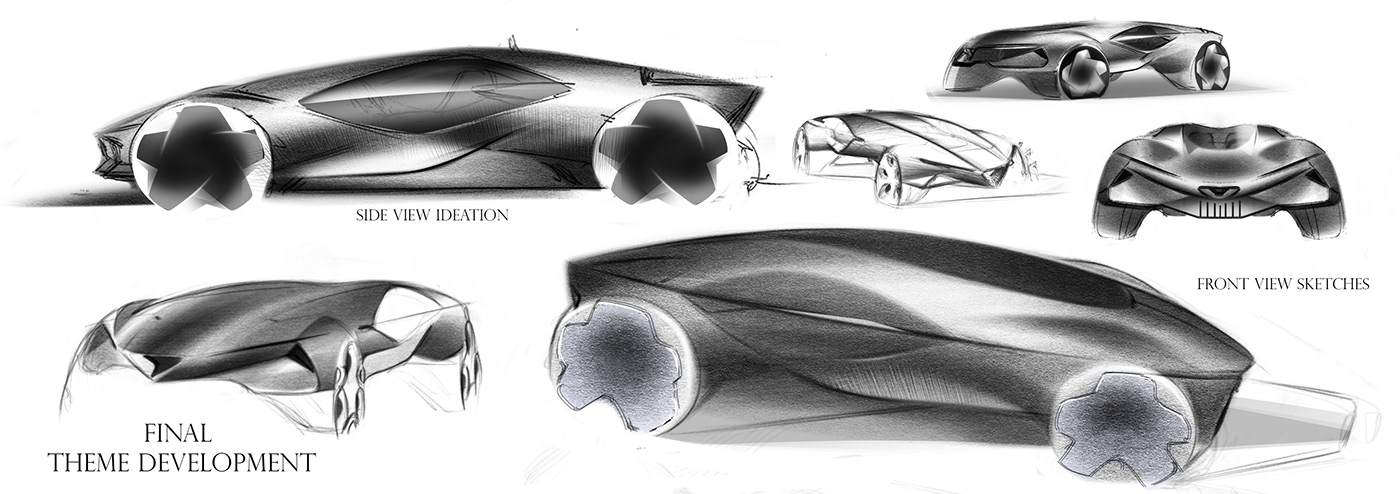 Transportation Design car design exterior alfa romeo product design  industrial design  car sketch Pforzheim