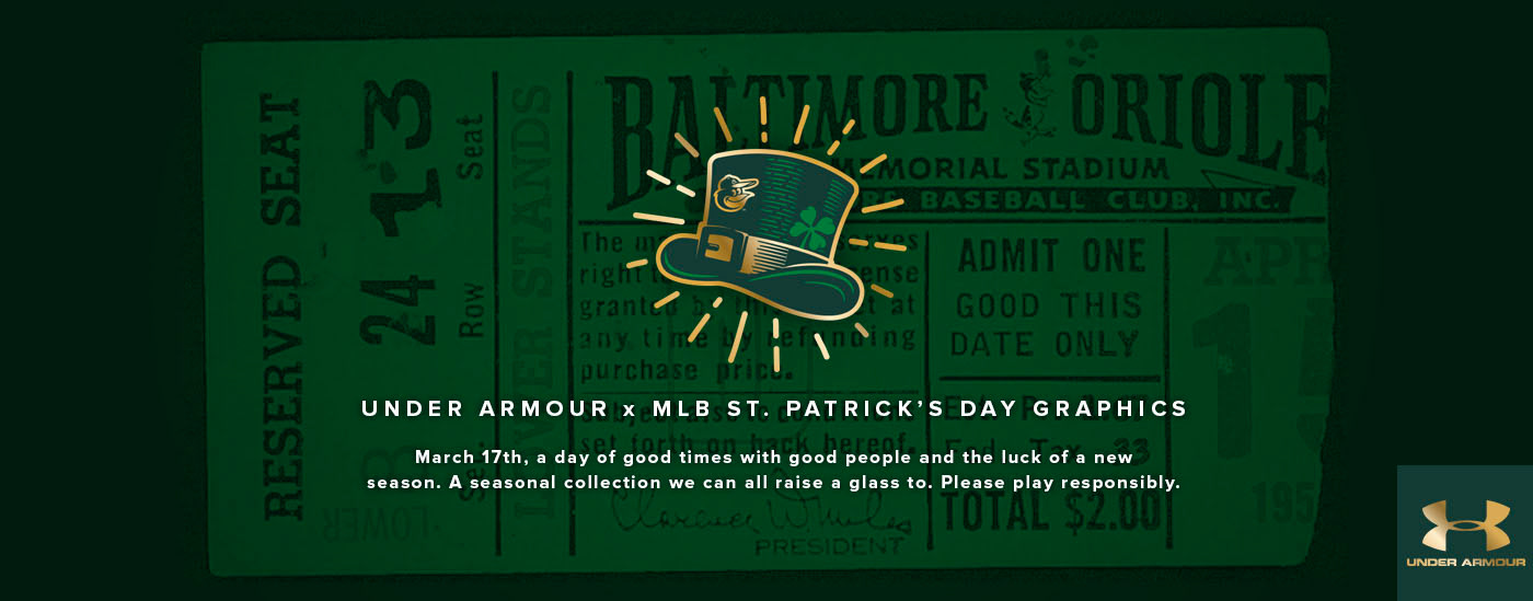 baseball irish mlb Orioles St. Patrick's day Under Armour