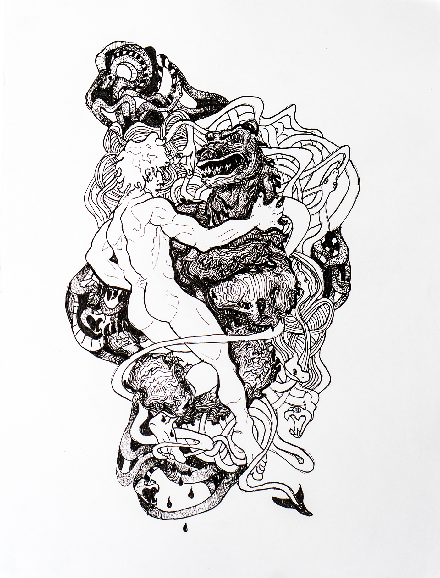 mythology mythologie poster visualarts inked ink