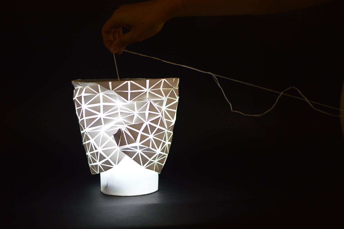 industrial design  Lamp paper lighting origami  light product design concept