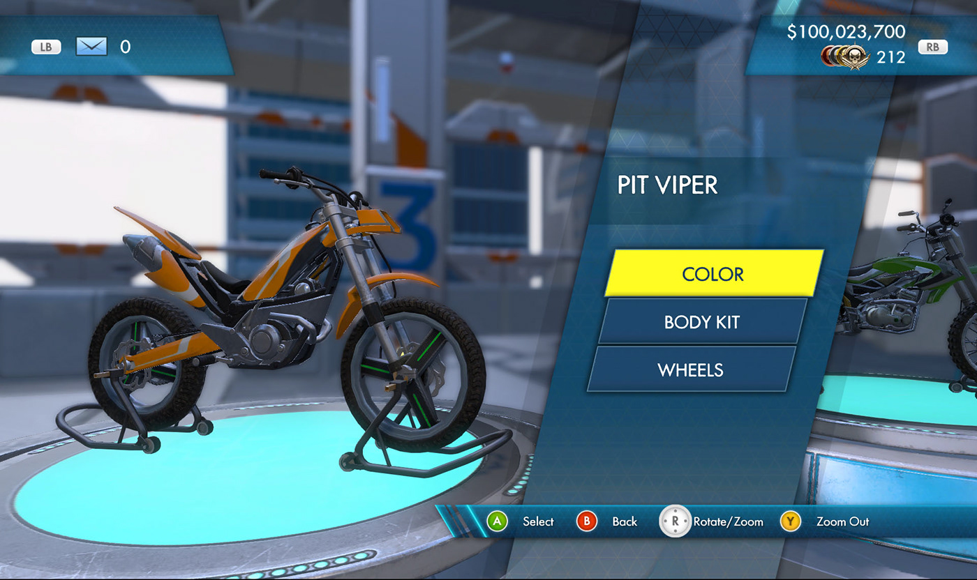 Trials Fusion trials Games UI ux game ui user interface game user interface menus icons