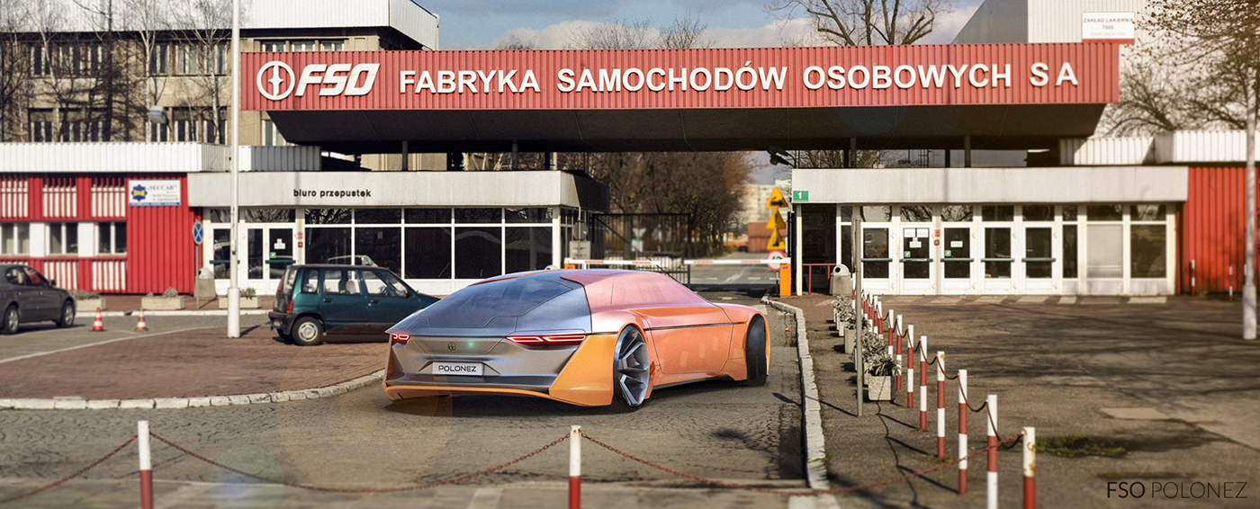 fso polonez poland automotive   design sketch vision concept future car LIMOUSINE