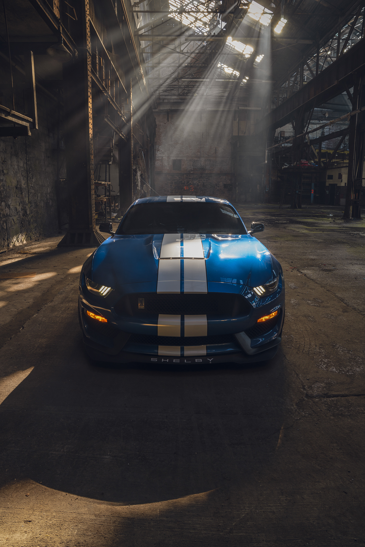 architecture automotive   car art car design car photography Ford industrial Mustang Shelby American warehouse