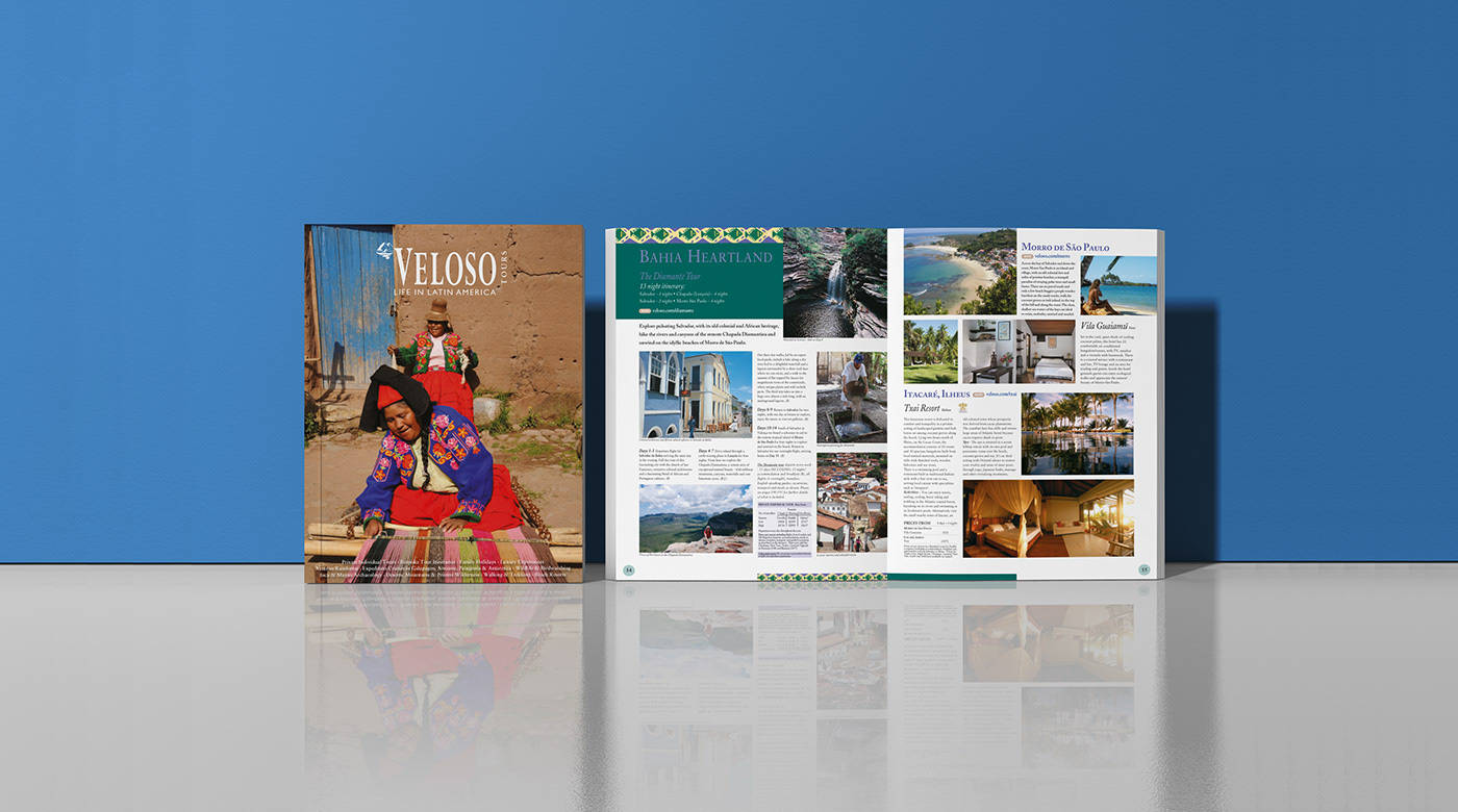 brochure magazine print tours travel agency