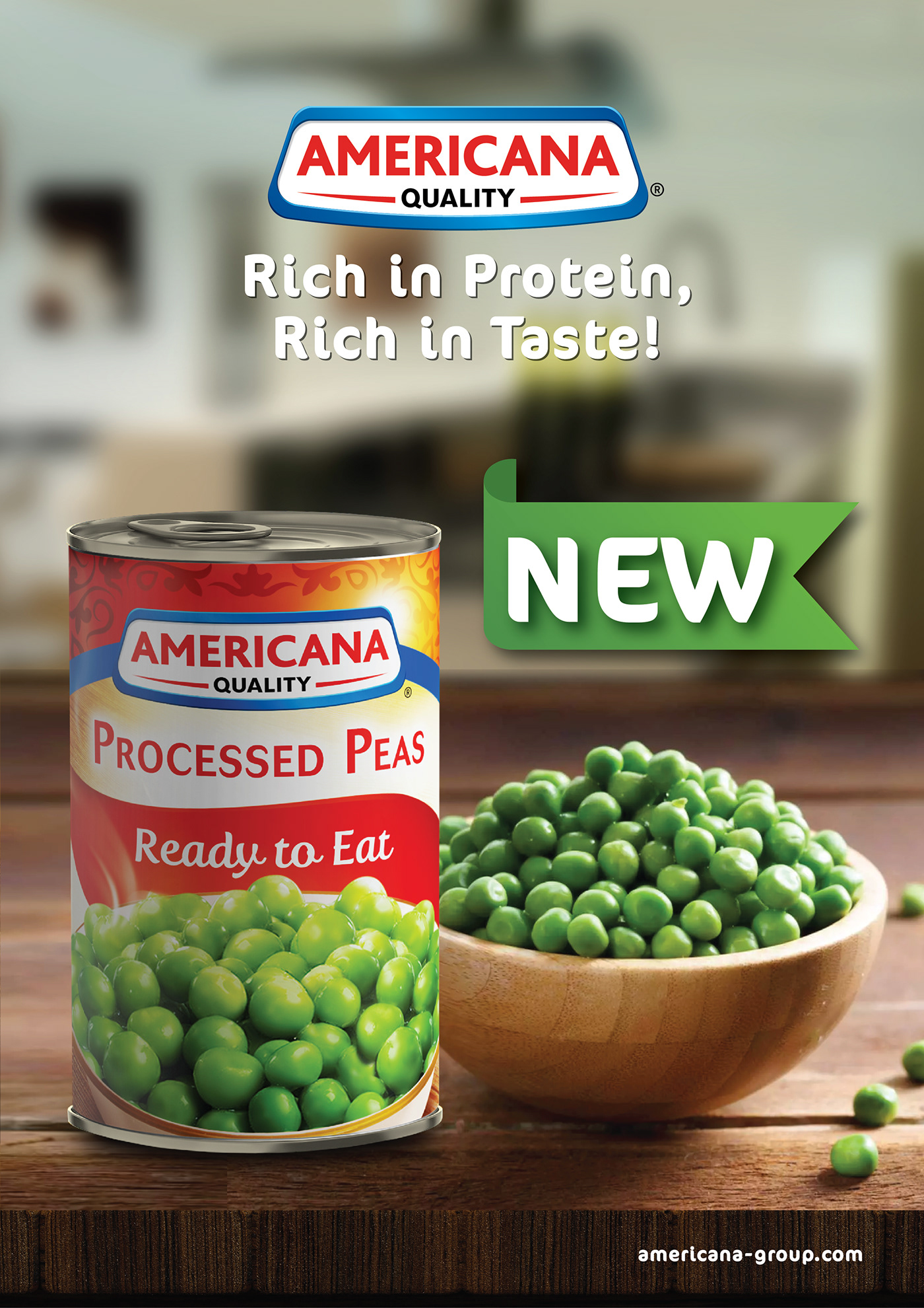 Americana Processed Peas Leaflet