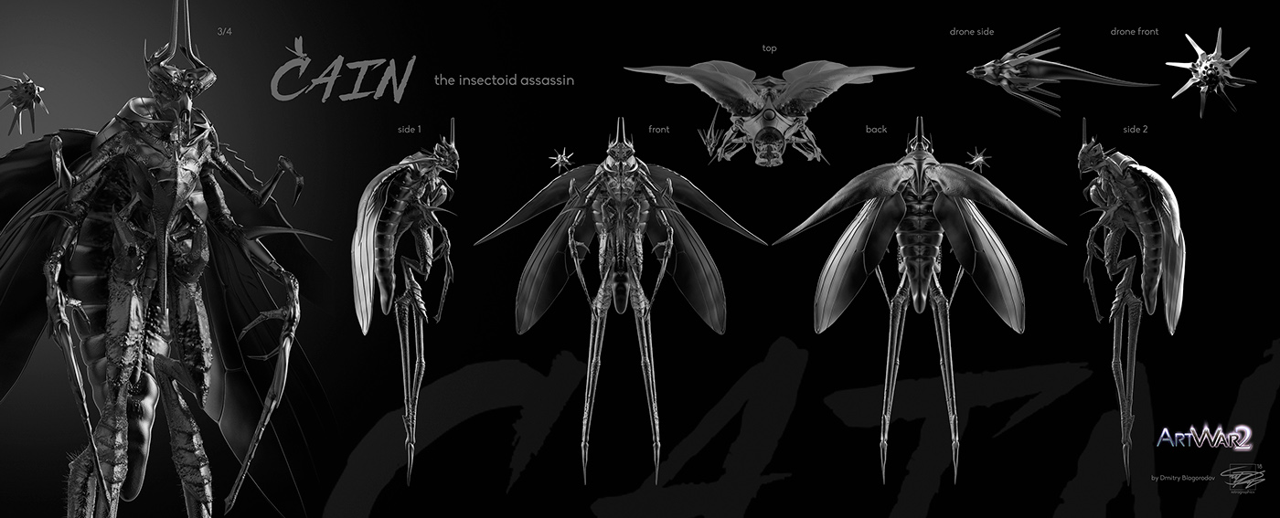 Insects insectoid creaturedesign creatures creatureart conceptart artwar2 aliendesign cain characterartist