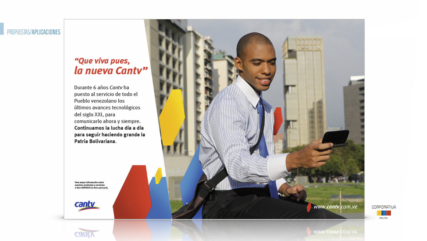 brand visual identity branding  telecomunications Renewal Brand System venezuela Cantv