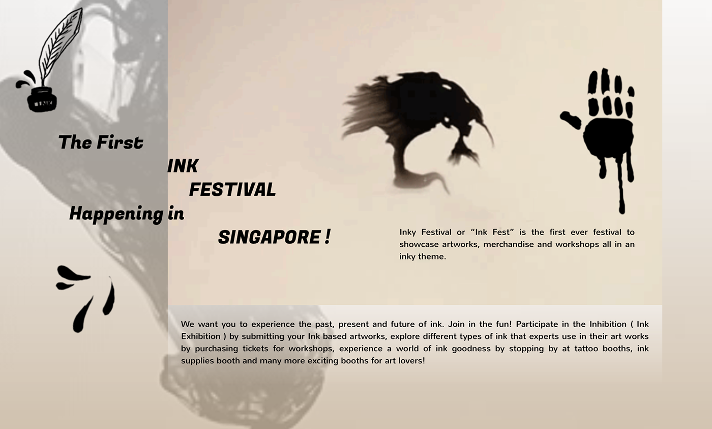ink fest Website personal Project